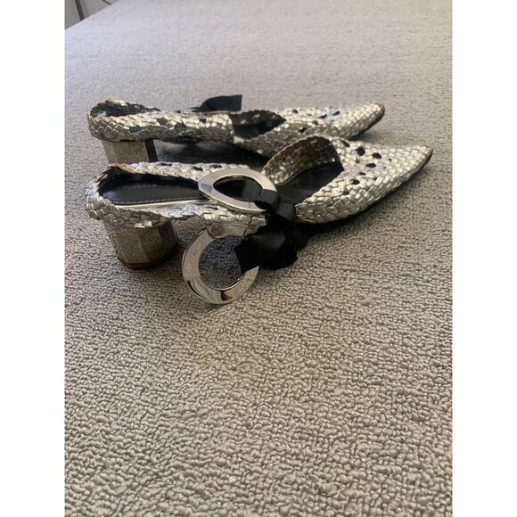 PROENZA SCHOULER Women 40.5 Silver Heel Shoes - Picture 13 of 16